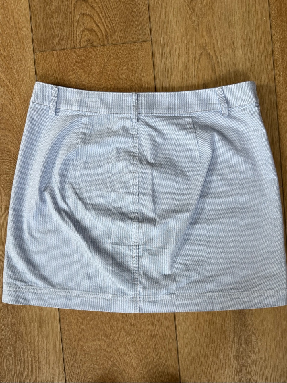 J.Crew Factory Blue And White Stripe Lizzie Patch Pocket Mini Skirt Women’s 10 - Picture 7 of 7